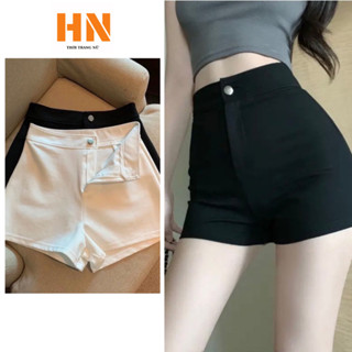 Quần Short Dance Skiny Umi Hàn Nữ, Quần Đùi Vải Kaki Bó Sát Cạp Khóa Dày dặn Co Giãn Bassic 09 - HN