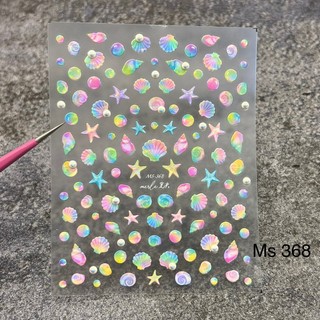 Sticker lụa dán móng, sticker dán móng đi biển cực đẹp