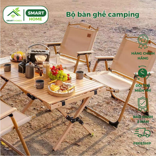 Bộ Bàn Ghế CAMPING - Chất Liệu Khung Hợp Kim Nhôm, Vải Sợi Polyester Oxford 600D