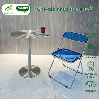 Ghế gập nhựa trong suốt phong cách Hàn Quốc SmartHomes