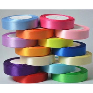 Ruy Băng Lụa Cuộn 2 cm 22m, Ruy Băng Satin Lụa 2cm