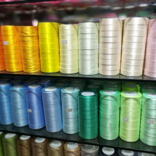 Ruy Băng Lụa Cuộn 2 cm 22m, Ruy Băng Satin Lụa 2cm