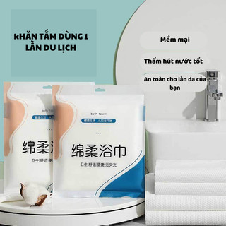 Khăn Tắm Dùng Một Lần Khi Đi Du Lịch Hàng Loại Dày Mềm Mại An Toàn Cho Làn Da 88463
