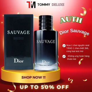 Nước Hoa Nam Dior Sauvage EDT Auth Mùi Hương Quốc Dân Phóng Khoáng Nam Tính Cuốn Hút Bám Toả Tốt