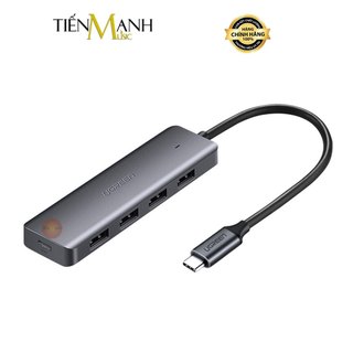 Bộ chia usb 4 cổng 3.0 usb-c có trợ nguồn hub ugreen cm219 - tốc độ kết nối cao type-c 70336