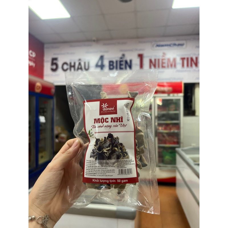 Mộc nhĩ đen Bắc Kạn Donavi gói 50g/Nấm mèo đen khô [HN giao hỏa tốc] - Ảnh 2