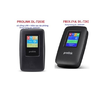 Bộ phát Wifi di động dùng SIM 4G LTE 150Mbps  DL7203E  DL-7202  PROLiNK 