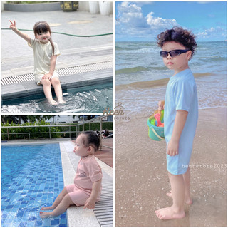 [Có sẵn] Đồ bơi cho bé trai bé gái vải thun lạnh chuyên dụng đi biển dáng liền thân [CHỌN SIZE THEO CHIỀU CAO]