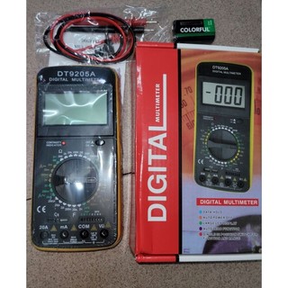 Đồng hồ đo hiện số DT-9205 Đo vạn năng Digital bao gồm pin và cặp que đo