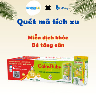 [Tặng 1 Vỉ] Sữa Pha Sẵn ColosBaby Gold VitaDairy - Thùng 48 Hộp - Phát triển toàn diện