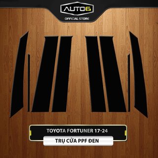 TOYOTA FORTUNER [2017-2024]: FILM PPF ĐEN BÓNG dán bảo vệ TRỤ CỬA - AUTO6 - chống xước, che mờ đi các vết xước cũ