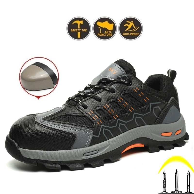 Giày Bảo Hộ -Giày Thể Thao Nam Hàn Quốc Form chuẩn  BHluMan 020 -Mũi Thép - Đế Chống Đinh