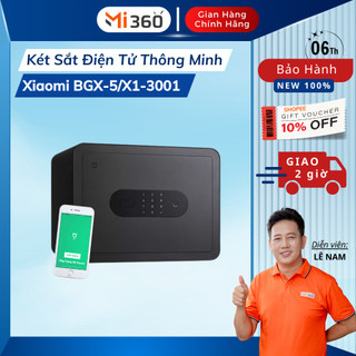 Két Sắt Điện Tử Thông Minh Xiaomi Mijia - Mở Khóa Vân Tay - BH 6 Tháng - Mi 360