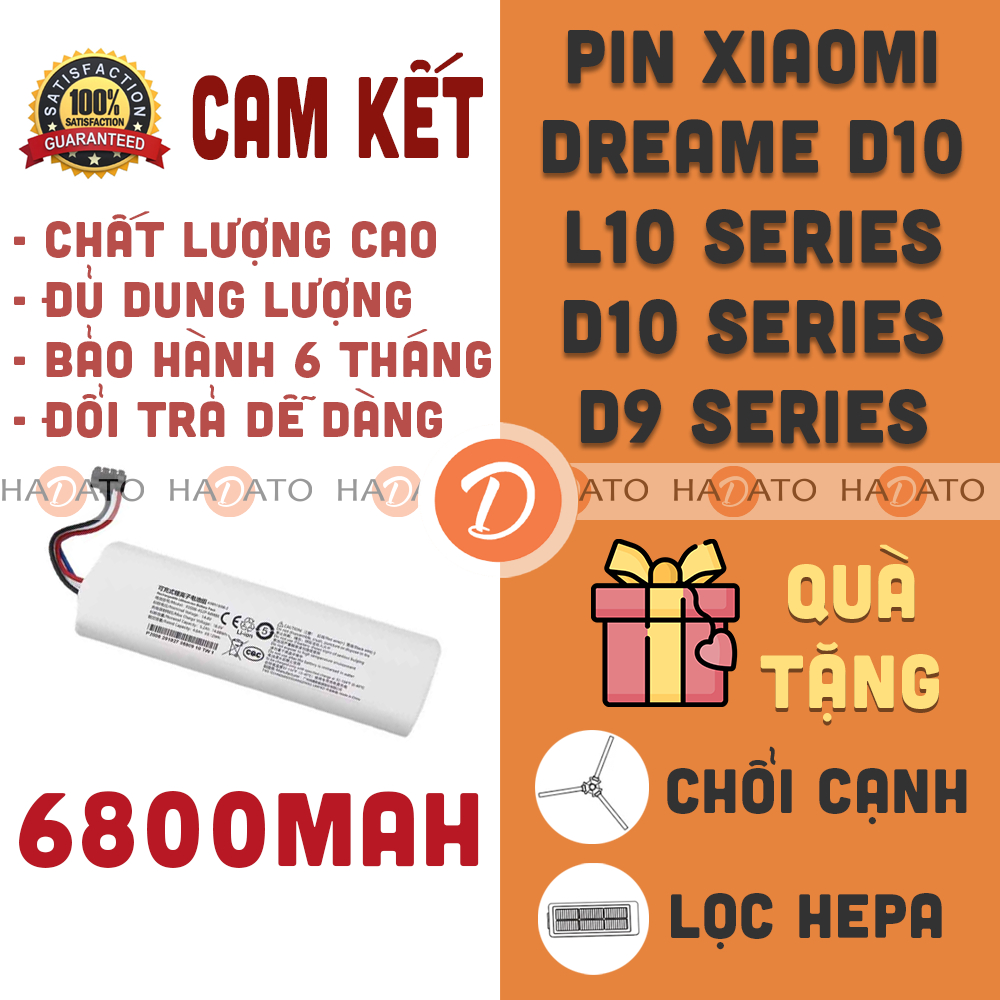Pin robot D10 plus D10s D10s Pro D10s Plus 5200mah 6400mah Chất lượng cao bảo hành 1 đổi 1 ####