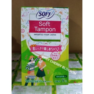 [Mẫu Mới]1 hộp Băng vệ sinh Sofy Tampon Nhật Bản dạng ống 9 ông/hộp