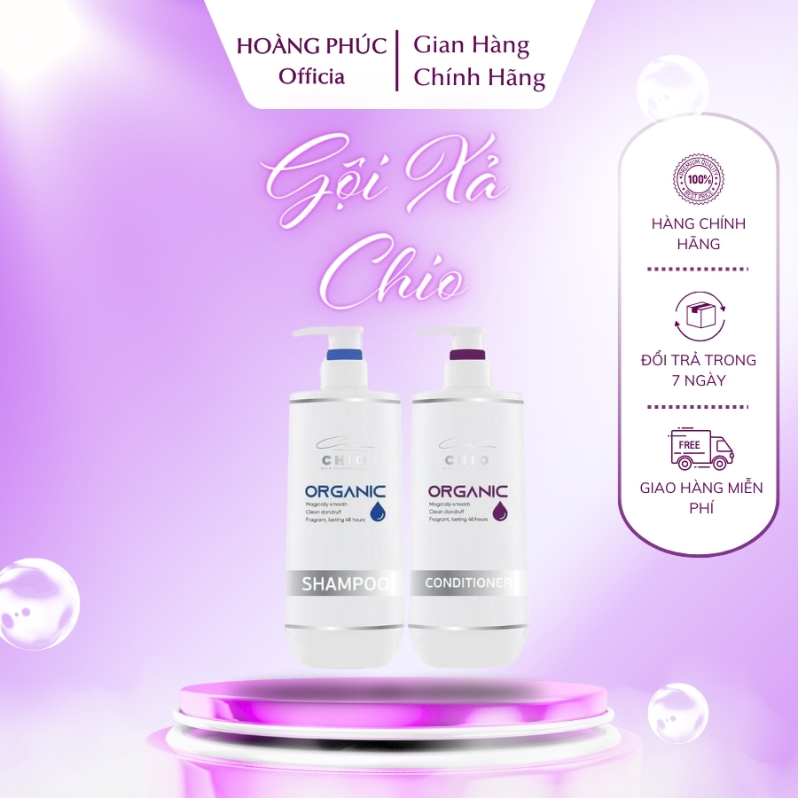 Dầu Gội Xả phục hồi tóc hư tổn, dưỡng tóc khô xơ rối, giúp kích thích mọc tóc, giảm rụng Chio 800ml