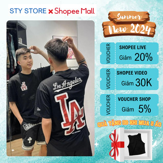 Áo Thun LA Los Angeles Form rộng 100% Cotton 2 chiều Định Lượng 260GSM Local Brand STY