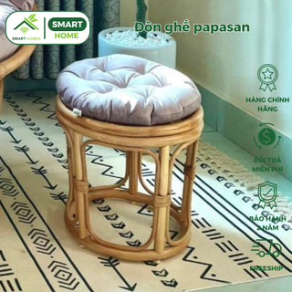 Đôn Papasan mây tự nhiên, decor ban công nằm thư giãn đọc sách, trang trí phòng khách / SmartHomes