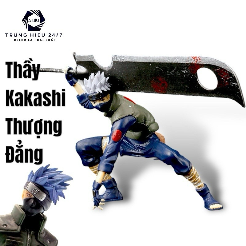 [ Fullbox] Mô hình Naruto - Ninja thượng đẳng thầy Kakashi chiến đấu Tượng Figure Naruto - KAKASHI