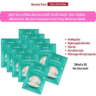 Combo 10 Mặt Nạ dưỡng da JMsolution Marine Luminous Pearl Deep Moisture Mask 30ml