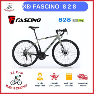   XE ĐẠP  ROAD ĐUA  NHÔM  FASCINO  828 TẶNG 6 Món  phụ kiện