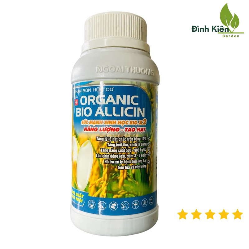 Siêu vô gạo ORGANIC BIO ALLICIN chai 250ml