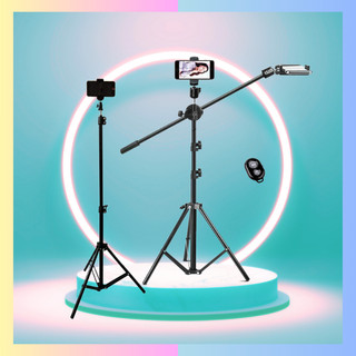  Cây live tik tok livestream chân đứng 2m kẹp điện thoại HẠ THẤP ĐƯỢC XUỐNG 80CM 