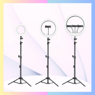 Đèn Livestream 26 30 36 45 54 cm đi kèm Chân đỡ đèn bằng sắt dài 2m1