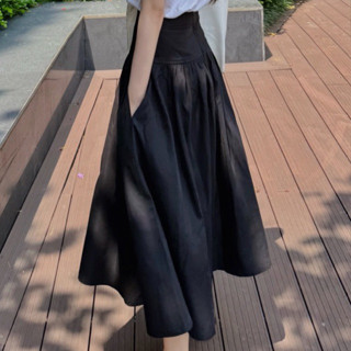 [HÀNG CÓ SẴN] Chân váy đen BLACK ZIP dáng chữ A xoè nhẹ phong cách công sở hiện đại