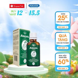 Tinh Dầu ARGOL ESSENZA BALSAMICA ( Thương hiệu ARGOL) nhỏ giọt 50ml HSD: 02/2025