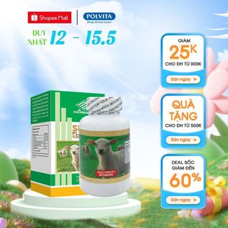 Viên uống nhau thai cừu SHEEP PLACENTA CONCENTRATE (Nu-Health) giảm nám, tàn nhang cho da sáng mịn màng (lọ 60 viên)