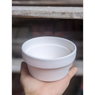 Chậu Đất Nung Dáng Gờ Thấp Bát Tràng Size Nhỏ