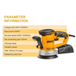Máy chà nhám tròn 450W Ingco RS4508