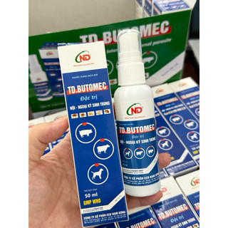 TD.Butomec 50MI dd xịt ngoài diệt ve, rận, bọ chét