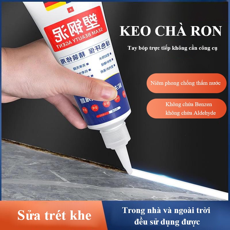 Keo dán ron DELIXI Keo dán đa năng chà ron silicon chịu nhiệt độ cao chà ron gạch chống thấm nước