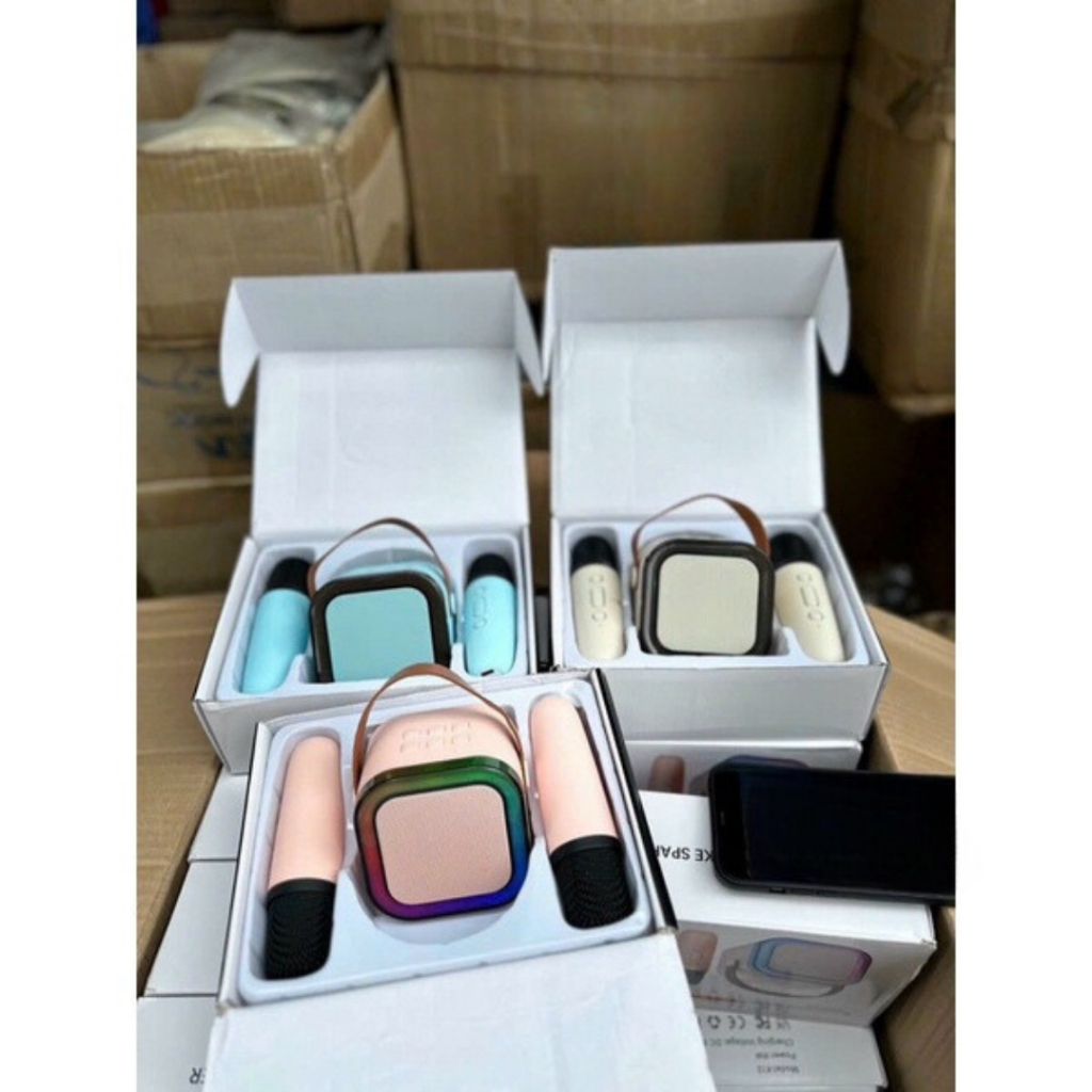 Loa bluetooth K12 Không Dây mini Kèm 2 Micro, Thiết Kế Nhỏ Gọn Tiện Dụng, Thay Đổi Giọng, Dễ Sử Dụng HKDOTI | BigBuy360 - bigbuy360.vn