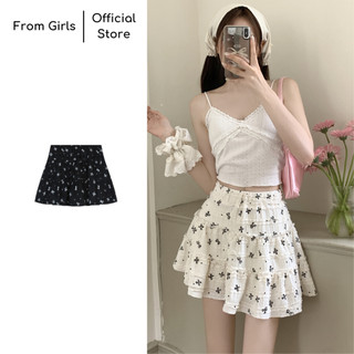 Chân váy chữ a xòe dáng ngắn, chân váy nơ xinh có quần trong ulzzang from_girls - CV18