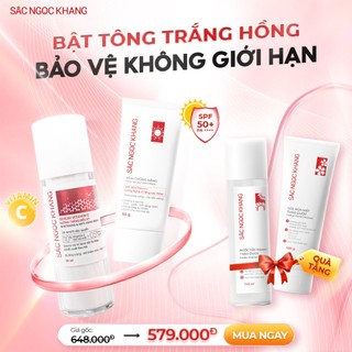 Combo dưỡng trắng - bảo vệ da SẮC NGỌC KHANG 