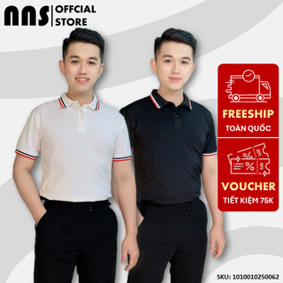 Nns áo thun nam, áo polo phối lịch lãm, thanh lịch, đơn giản