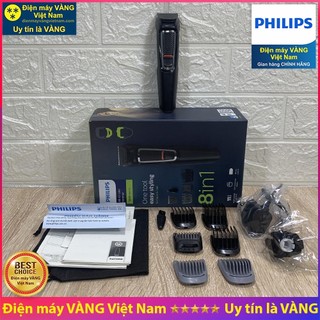 Tông đơ cắt tóc đa năng 8 in 1 Philips MG3730 MG3710/15 cắt tỉa lông râu tóc - Hàng chính hãng (Bảo hành 2 năm)