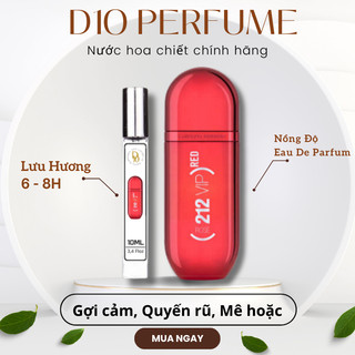Nước hoa nữ ᴄᴀʀᴏʟɪɴᴀ ʜᴇʀʀᴇʀᴀ 𝟸𝟷𝟸 ᴠɪᴘ ʀᴏsᴇ 10ml thơm lâu Gợi cảm, quyến rũ, mê hoặc D10 Perfume