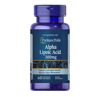 Viên uống chống lão hóa, giảm tàn nhang Puritan's Pride Alpha Lipoic Acid 300 mg 60 viên
