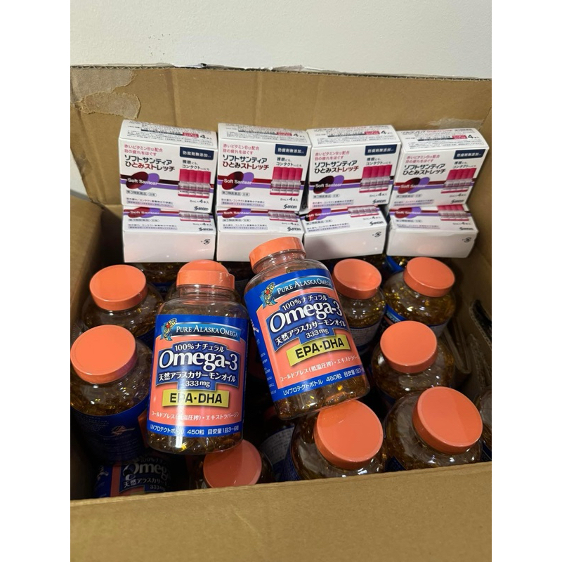 Viên Uống Dầu Cá hồi Omega 3 Pure Alaska Nhật bản hộp 450 viên