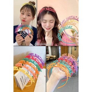 Băng đô, bờm, cài tóc nhựa happy birthday