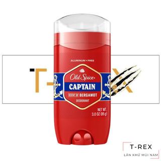 Lăn Sáp Khử Mùi Old Spice Red Collection CAPTAIN 85Gr (Sáp Xanh)