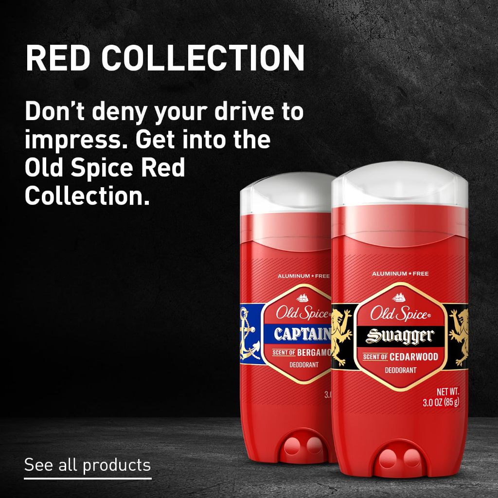 Lăn Sáp Khử Mùi Old Spice Red Collection CAPTAIN 85Gr