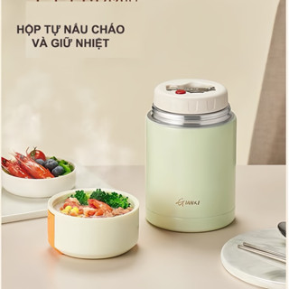 Hộp Ủ Cháo Giữ Nhiệt Inox 316 GIANXI, Bình Giữ Ấm Đồ Ăn