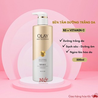 Sữa tắm trắng da olay b3 vitamin c 500ml