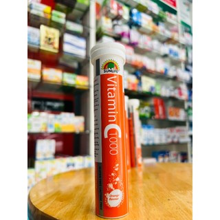  Sủi Vitamin C 1000mg Sunlife sản xuất tại Đức hỗ trợ tăng sức đề kháng hỗ trợ chống oxy hóa  GIÁ TỐT NHẤT  