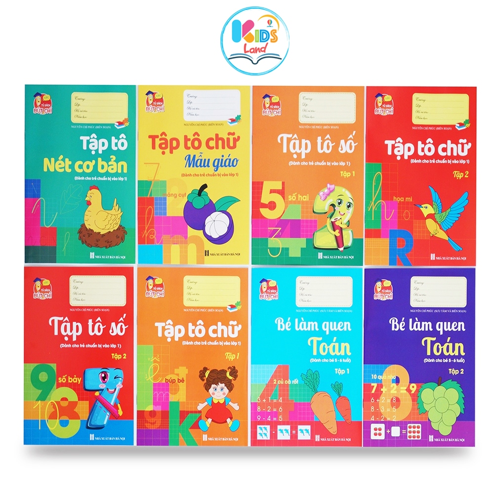 Sách - Bộ Chuẩn Bị Cho Bé Vào Lớp 1 - Hành Trang Cho Bé Vào Lớp 1 (Túi 8 Cuốn)